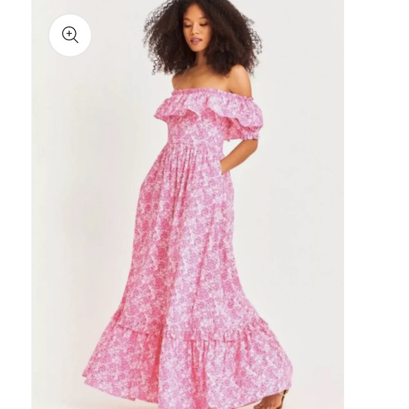 LoveShackFancy 4 NWT Pink Berry Fields Tara Dress Garden Floral Cottage‎ Fairy - Picture 11 of 13